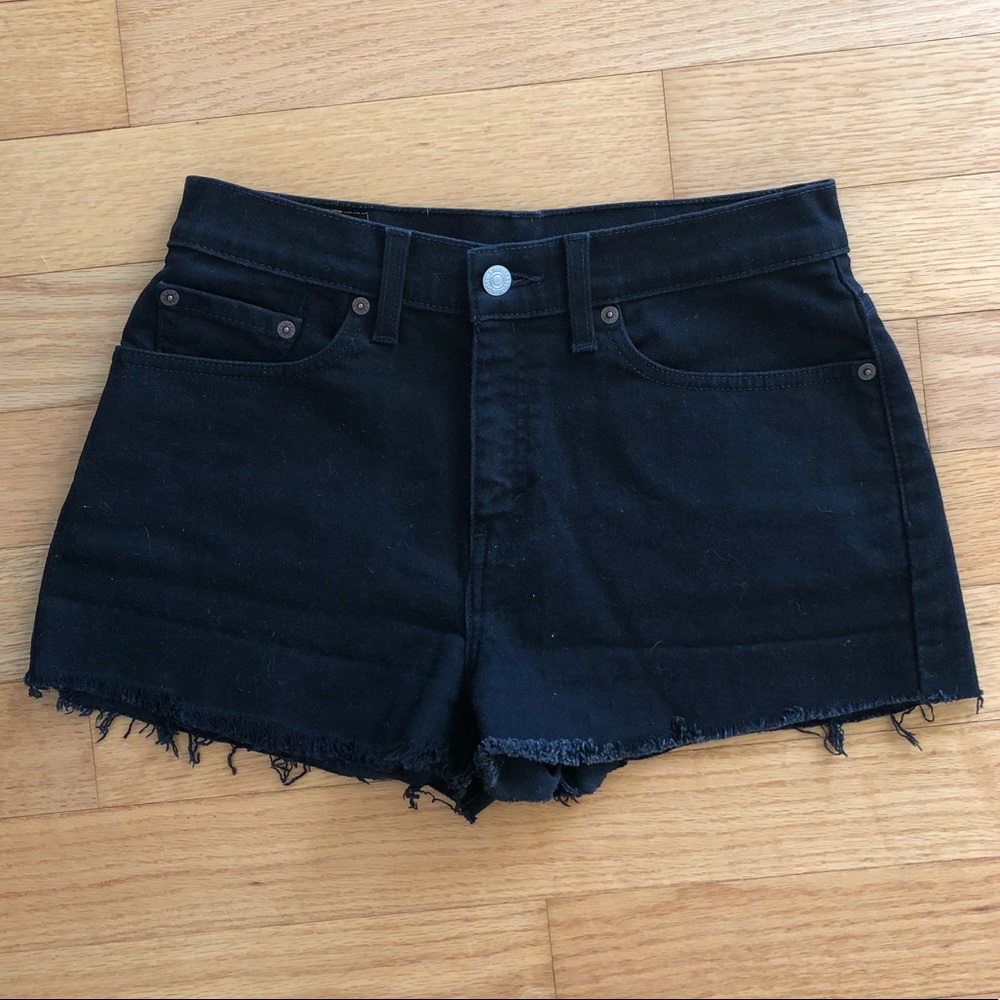 Black high waisted shorts